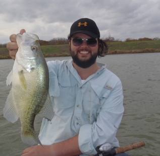 Nice, healthy fish caught by Zach Turner at Leonard Clymer Lake in mid November.