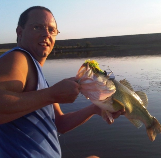 Clint Whittllock reeled in this 6+ pounder in mid summer at Decatur Beaver Lake