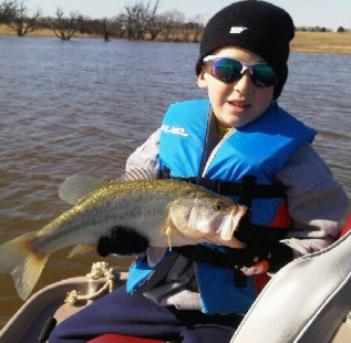 Another nice fish caught by Mark Levocks son at Ferris Triple J Ranch. Way to go buddy!