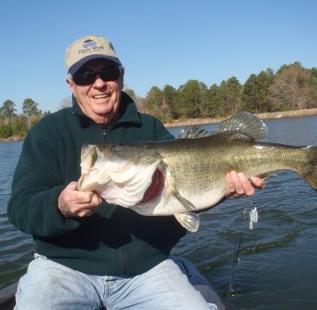 Jim Middleton holds a double digit fish caught at Longbranch Yates Place in early January. This site just keeps producing and Jim keeps proving that with his catches.